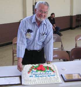 Jim Wylie 50-year plaque award